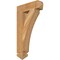 Ekena Millwork Thorton Arts & Crafts Rough Sawn Bracket, Western Red Cedar, 4"W x 16"D x 28"H BKT04X16X28THR03RWR - alternate 1